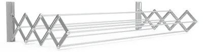 Image de Sèche-linge mural extensible, pour intérieur et extérieur - Modèle 80