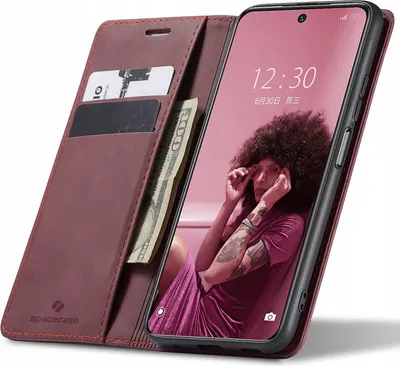 Produktbild von Spacecase Brieftasche Redmi Note 10 Pro rot