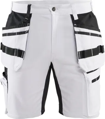 Produktbild von Blakläder Maler Shorts mit Stretch X1900 1911, Farbe:Weiß/Schwarz, Größe:C48