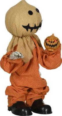 Produktbild von Bewegliche, geräuscherzeugende, batteriebetriebene Vogelscheuche für Halloween-Dekoration