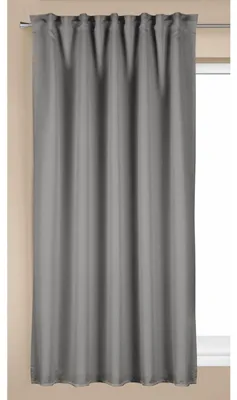 Produktbild von Fertigschal verdeckte Schlaufen "Louis" - Größe (HxB): 175x135cm Farbe: Dunkelgrau