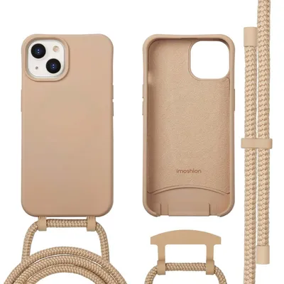 Immagine prodotto di Cover posteriore imoshion Color con catena rimovibile per cellulare e MagSafe iPhone 14 - Nude