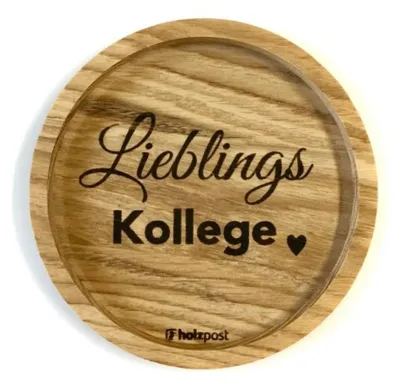 Produktbild von Holzuntersetzer "LieblingsKollege"