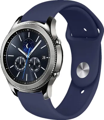 Produktbild von Strap-it Samsung Gear S3 Classic / Frontier Sportarmband (Dunkelblau)