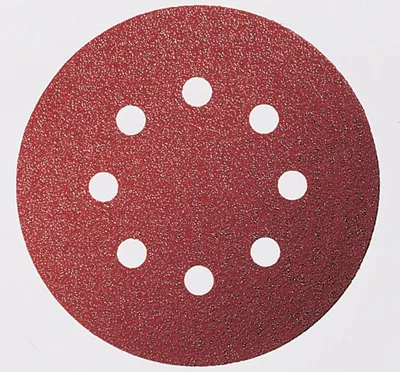 Produktbild von Schleifblatt C430, 125 mm, 60, 120, 240, 8 Löcher, Klett, 6er-Pack