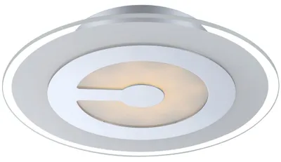 Produktbild von LED Deckenleuchte chrom, Glas satiniert, D 30 cm