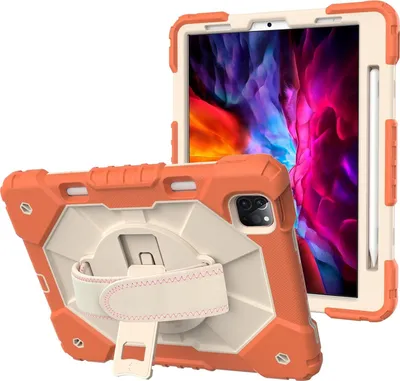 Immagine prodotto di Custodia per iPad Air 4/5 10,9" con supporto e tracolla arancione