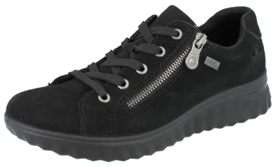 Produktbild von RIEKER Damen Halbschuhe schwarz Nubukleder - Größe: 38