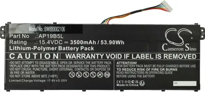 Produktbild von vhbw Akku kompatibel mit Acer TravelMate P2 TMP215-41-R6S3, TMP215-41-R6HQ, TMP215-41-R5L7 Notebook (3500 mAh, 15,4 V, Li-Polymer) - Infochip