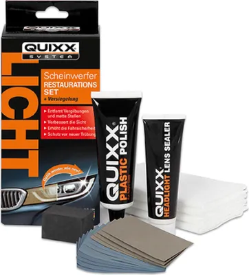 Produktbild von QUIXX KFZ Scheinwerfer Restaurations Kit 19-teilig