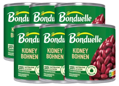 Image de Bonduelle Kidney Haricots Légumes secs en conserve 400g Paquet de 6