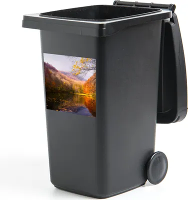 Produktbild von MuchoWow® Mülltonnenaufkleber Natur - Wald - Herbst 40x40 cm - Abfall-Aufkleber - Container - für Abfallcontainer