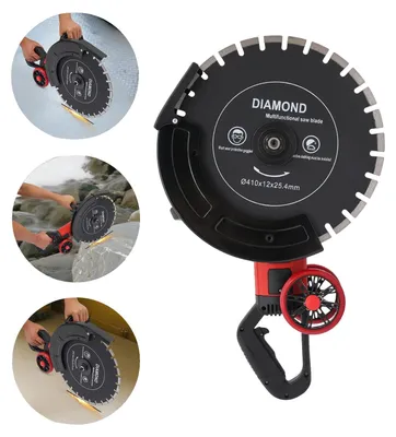 Obrázek produktu pro Elektrická pila na beton, kotouč 16 palců, výkon 4000 W, napětí 220 V, maximální hloubka řezu 165 mm, otáčky 3000 ot./min