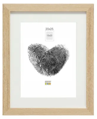 Produktbild von Deknudt Frames Bilderrahmen mit Passepartout - Natur Holzfarbe - S66KH1 P1 20x25