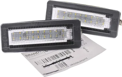 Produktbild von BRANDT AUTOMOTIVE Kennzeichenleuchten LED kompatibel mit Smart Fortwo I II 450 451 Coupe Cabrio 1998-2015 Kennzeichenbeleuchtung