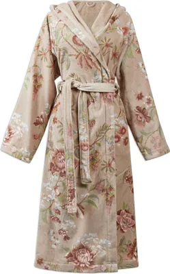 Produktbild von Pip Studio Bademantel Secret Garden Bathrobe Farbe Khaki Größe XS