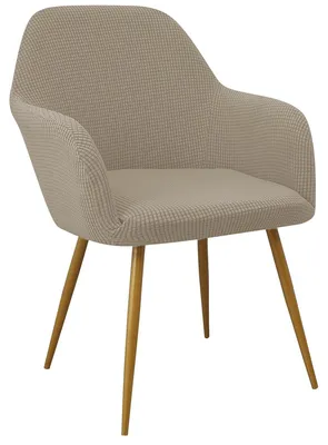 Produktbild von Elastische Stuhlhussen Set von 4 in Sandfarbe