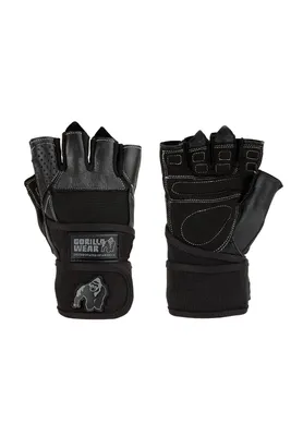 Zdjęcie produktu dla Gorilla Wear Dallas Wrist Wrap Gloves - Rękawice fitness - Czarny - M