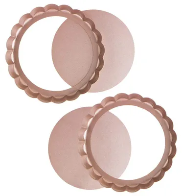 Mini-Tarteform Ø 15 cm, antihaftbeschichtet, 2er-Set, mit herausnehmbarem Boden