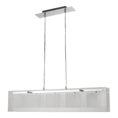 Imagen del producto de Lámpara colgante CORTINA, 5 bombillas G9/40W, cromada. Longitud: 750, Altura: 975, regulable