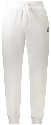 Produktbild von Weiße Herren-Sporthose mit Stickerei und Kordelzug, 3 Taschen