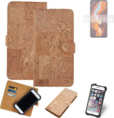 Produktbild von K-S-Trade Hülle kompatibel mit Wiko 10  Kork Handyhülle Cover  Schutzhülle TPU Case Bumper in Hellbraun, (1x)