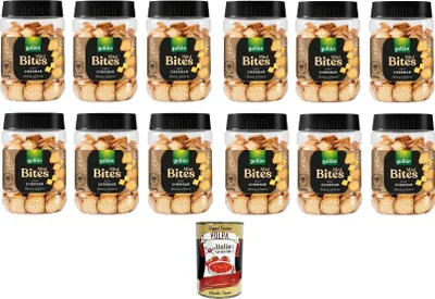 Produktbild von 12x Gullon Crackers Cheddar 250Gr + Italian Goumet polpa 400g