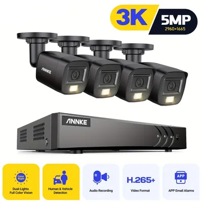 Obrázek produktu pro Bezpečnostní kamera - Kamerový dohled - Monitorovací kamera - Venkovní kamera - IP kamera - Rozlišení 3K Ultra HD