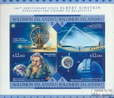 Produktbild von Briefmarken Salomoninseln 2016 Mi 3651-3654 Kleinbogen (kompl. Ausg.) postfrisch Albert Einstein