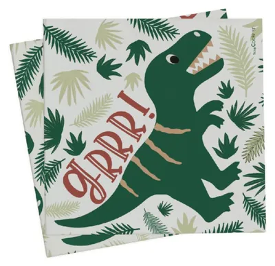 Image de 20 serviettes 33 x 33 cm - Dino