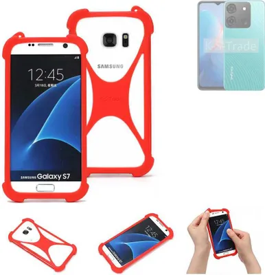 Produktbild von K-S-Trade Handy-Hülle kompatibel mit Infinix Smart 7 (X6517) Schutz-Hülle Bumper Silikon Schutz Hülle Cover Case Silikoncase Silikonbumper TPU