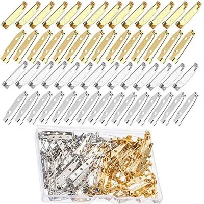 Produktbild von Famanu Sicherheitsnadeln 200 Stück - Gold und Silber