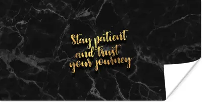 Produktbild von MuchoWow® Poster Zitat - Motivation - Marmor - Gold 40x20 cm - Poster für die Wand - Poster Schlafzimmer