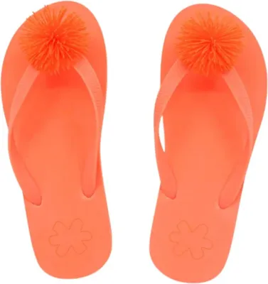 Produktbild von Damen Flip-Flops Flip Flop Originals Fluffy Zehentrenner orange 37