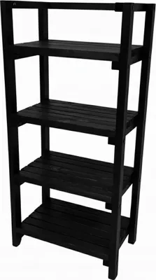 Produktbild von HolzGarden Holzregal Stehend 66x120x35 cm Schwerlastregal bis 120 kg Imprägniert Kiefer Holz Kellerregal Ablagengarage Küchenregal Farbe Palisander