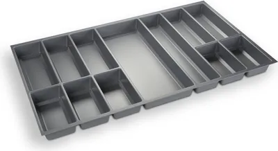 Produktbild von ORGA-BOX III Besteckeinsatz grau 473,5 x 794 mm für 90 cm Schublade Nobilia ab 2013