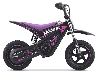 Produktbild von Elektro Pocket Bike für Kinder Rookie 24V (12") – Lila – Lithium-Akku, 250 W bürstenloser Motor, Scheibenbremse