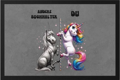 Produktbild von Andere Buchhalter Du Einhorn Fußmatte Buchhaltung Humorvoll Steuerberatung