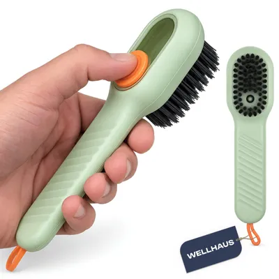 Produktbild von WELLHAUS Reinigungsbuerste mit Spuelmittelspender 17cm Spuelbuerste