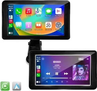 Produktbild von Technaxx TX-320, Schwarz, 17,8 cm (7"), 802.11b, 802.11g, Wi-Fi 4 (802.11n), Wi-Fi 5 (802.11ac), 5 GHz, 10 m, 87,5 - 108 MHz