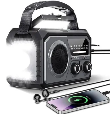 Produktbild von Solar Outdoor-Radio mit Taschenlampe für Abenteuer