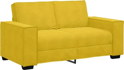 Produktbild von vidaXL 2-Sitzer-Sofa Gelb 160x78x84 cm Samt