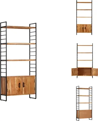 Obrázek produktu pro vidaXL Knihovna 4 úrovně 80x30x180 cm masiv akácie - Knihovny a regály