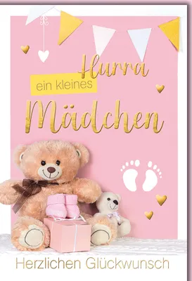 Produktbild von Geburt – Baby – Freudiges Ereignis - Glücksmomente - Karte mit Umschla