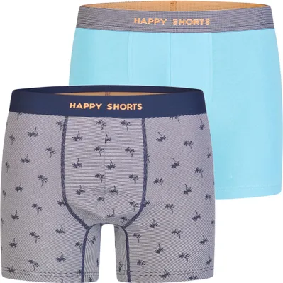 Produktbild von Happy Shorts Herren Boxer Jersey 2-Pack sortiert 3 - Größe L