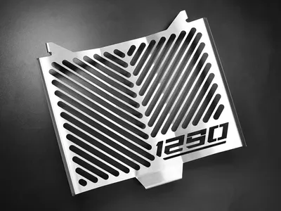 Image de ZIEGER Protège radiateur compatible avec KTM 1290 Super Duke R Design logo argent