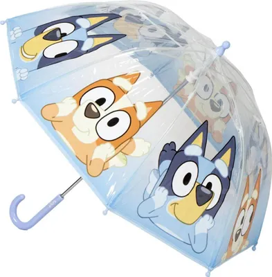 Immagine prodotto di Ombrello manuale a bolle d'aria e protezione dalle intemperie per bambini Bluey Ø 71 cm