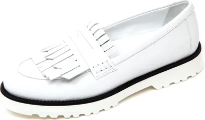 Produktbild von D0558 HOGAN H259 schwarz/weiß Fransen Slipper Schuh Schuh Frau