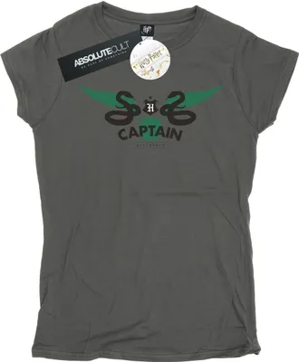 Produktbild von Harry Potter - "Slytherin" T-Shirt für Damen BI23771 (XL) (Holzkohle)