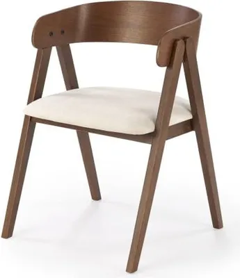 Image de Chaise K562 noyer / beige clair
